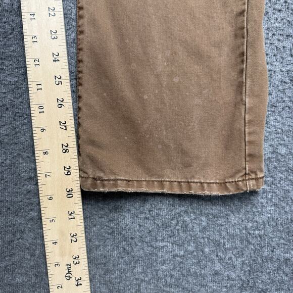 Levi’s SilverTab Jeans Mens 34x30* Brown Slim Fit Straight Leg Denim Y2K - Picture 8 of 10